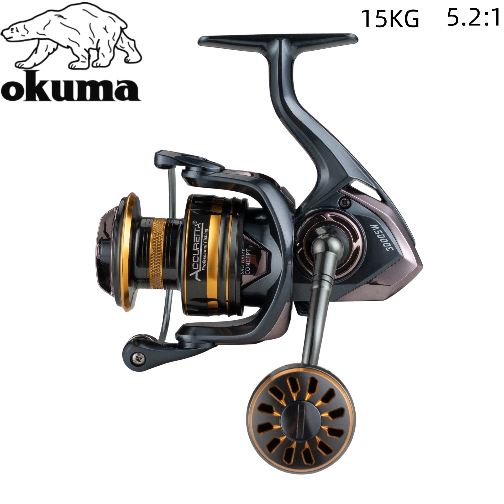 Kastking Reel Zephyr - รอกสปินนิ่ง Okuma รุ่น Zero-Backlash ทำจากโลหะทั้งหมด เหมาะสำหรับใช้ทั้งในน้ำเค็มและน้ำจืด