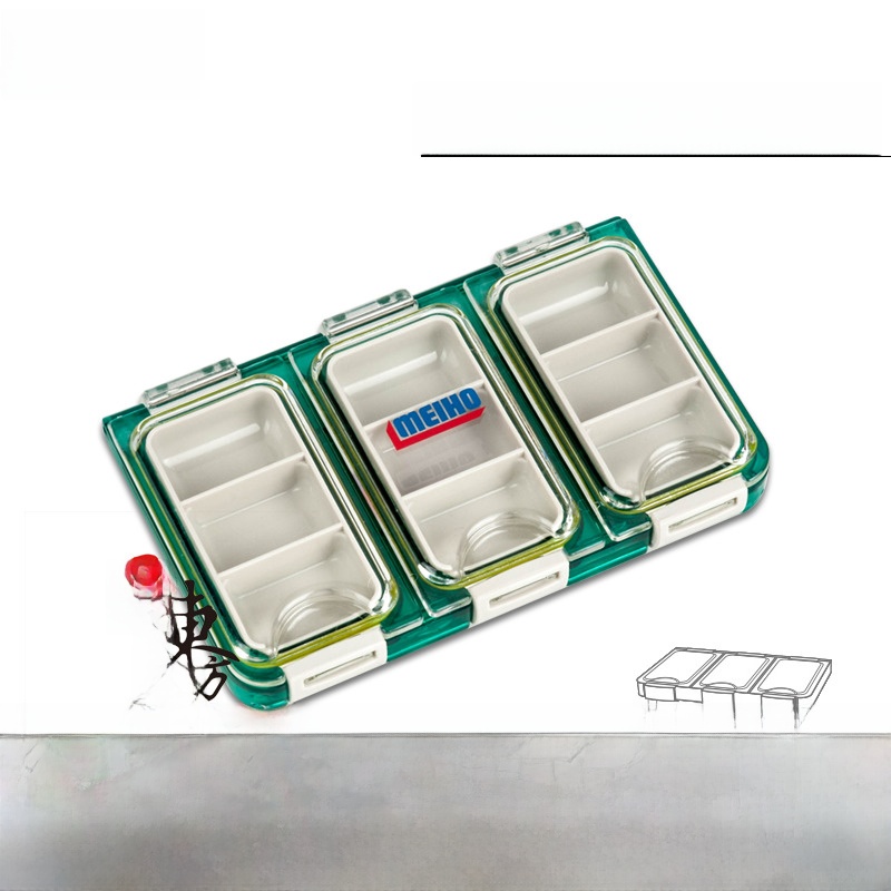 Fishing Lure Accessories - กล่องอุปกรณ์ตกปลา Meiho กล่องใส่อุปกรณ์ขนาดเล็ก กล่องเก็บเบ็ดตกปลา กล่องอุปกรณ์ตกปลา กล่องเครื่องมือเหยื่อตกปลาชายฝั่ง