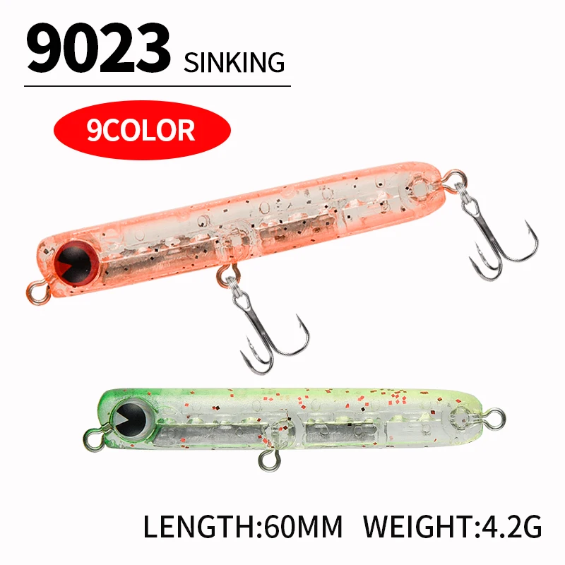 Fishing Lure Jerkbait - เหยื่อตกปลาแบบจมช้า 6 ซม. 4.8 กรัม รูปทรงดินสอ