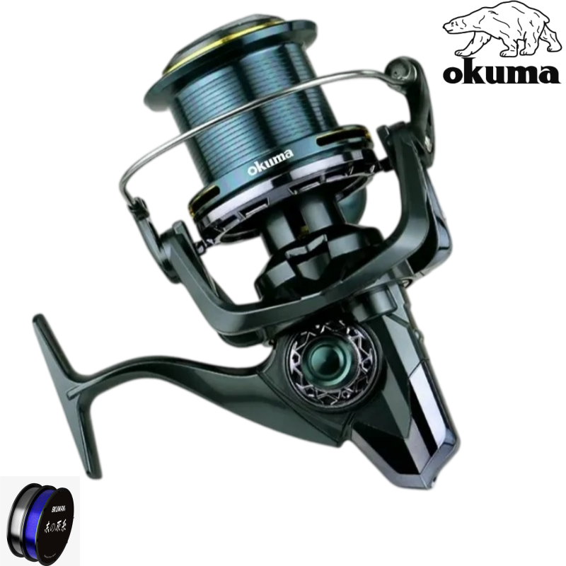 Kastking Reel Zephyr - รอกสปินนิ่ง OKUMA ทำจากโลหะทั้งหมด สำหรับตกปลาทะเล มีให้เลือก 9000-14000