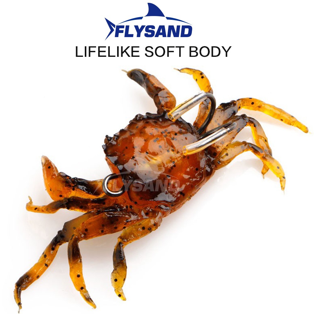 FLYSAND Bionic Crab ซิลิโคนเหย - Fishing Lure Soft Plastic บทวิจารณ์และราคา