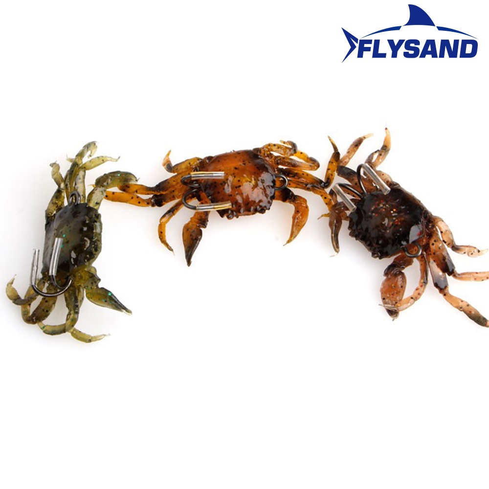 FLYSAND Bionic Crab ซิลิโคนเหย - Fishing Lure Soft Plastic บทวิจารณ์และราคา