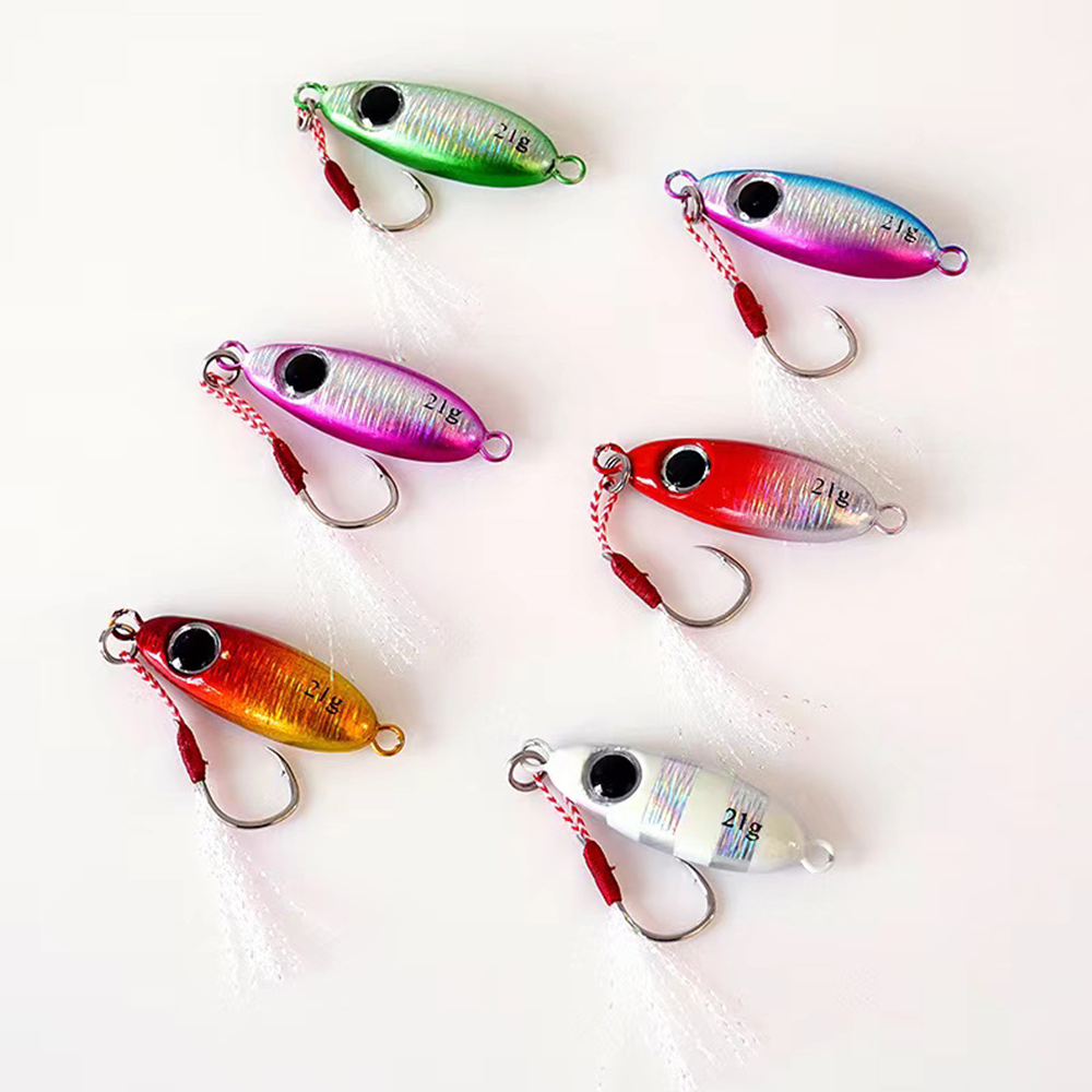 6pcs Micro Metal Jigging เหยื่ - Fishing Lure Spoon บทวิจารณ์และราคา