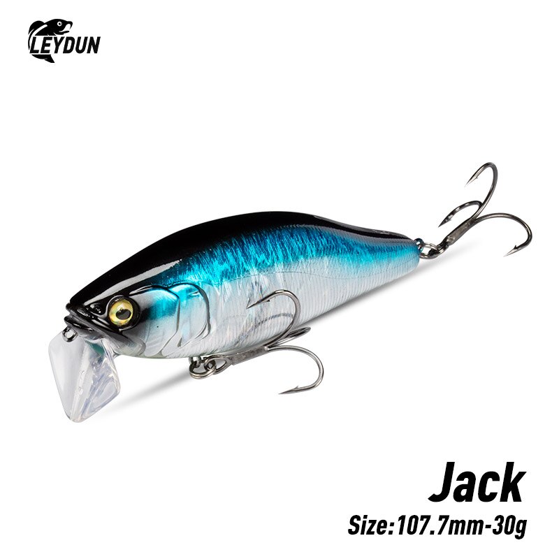 I-JACK Minnowเหยื่อตกปลา107.7M - Fishing Lure Jerkbait บทวิจารณ์และราคา